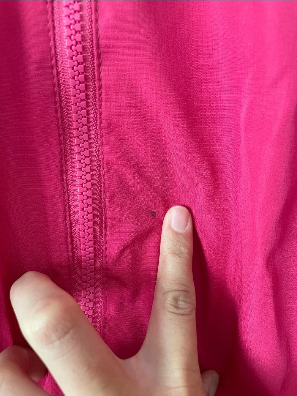 Lands' End Girls Bright Pink Hooded Raincoat